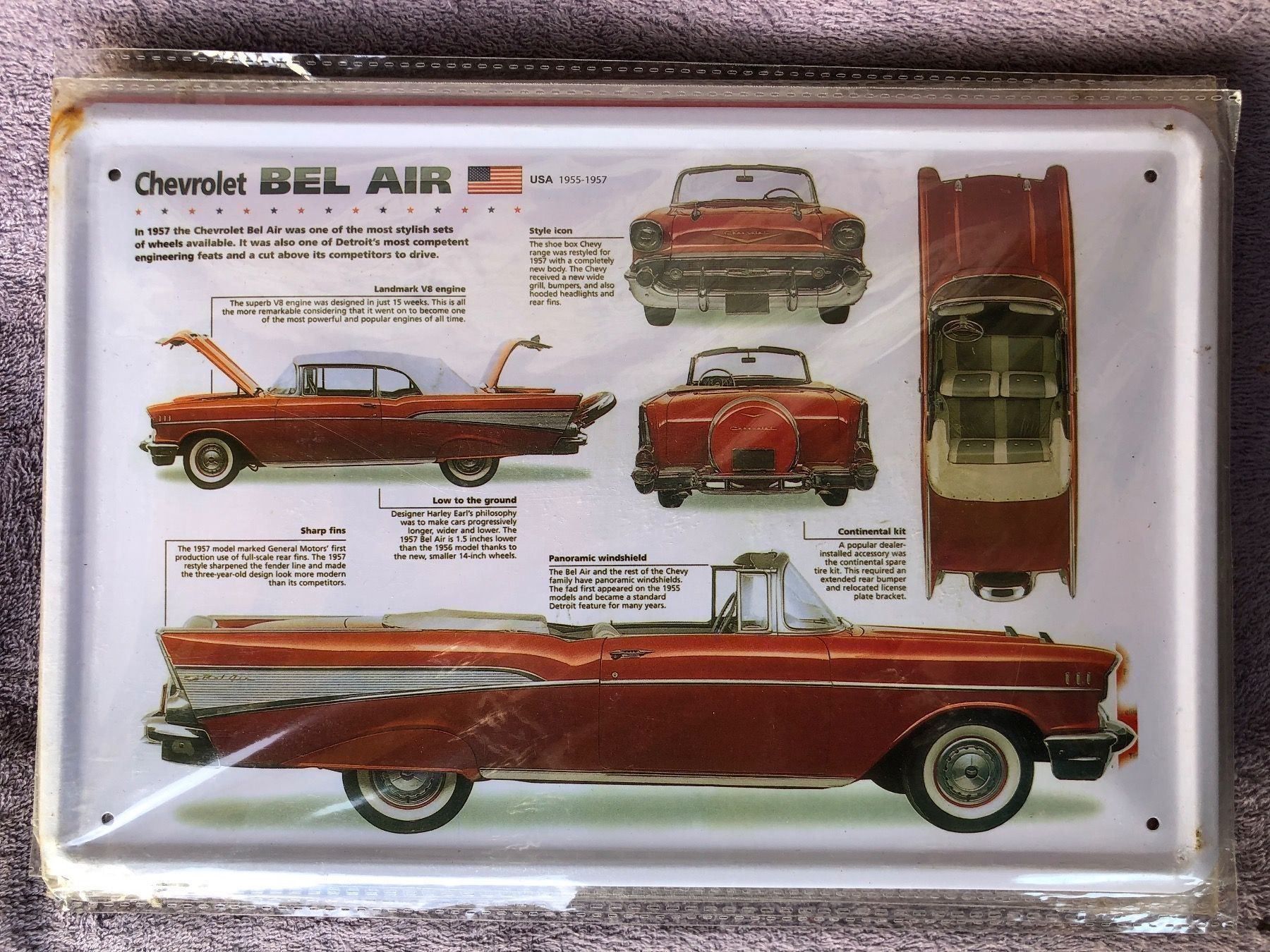 Insegne: Chevrolet bel air 1957 Cabrio Oldtimer – Nuovo (secondo la descrizione) da Reinach AG venduto da rares75
