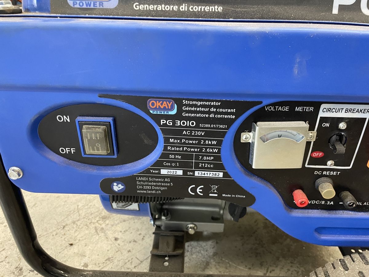Generatori di corrente: Generator Landi 230V – Usato da Flaach venduto da Binz 1