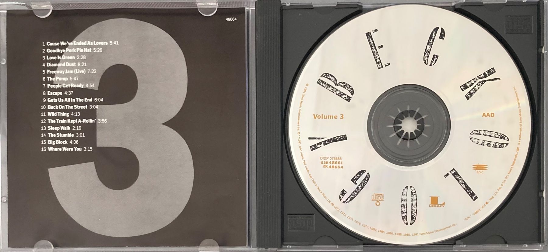 CDs: JEFF BECK - BECKOLOGY – D'occasion à Poliez-Pittet par Newtown-Records 2