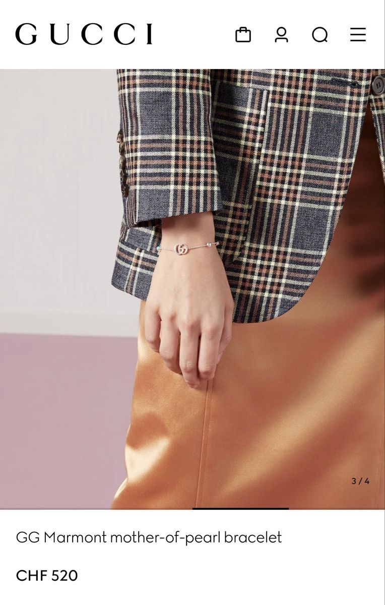 Gucci Bracciali & Braccialetti: Gucci GG Marmont Armband Silber – Usato da Dübendorf venduto da MariaS. 3