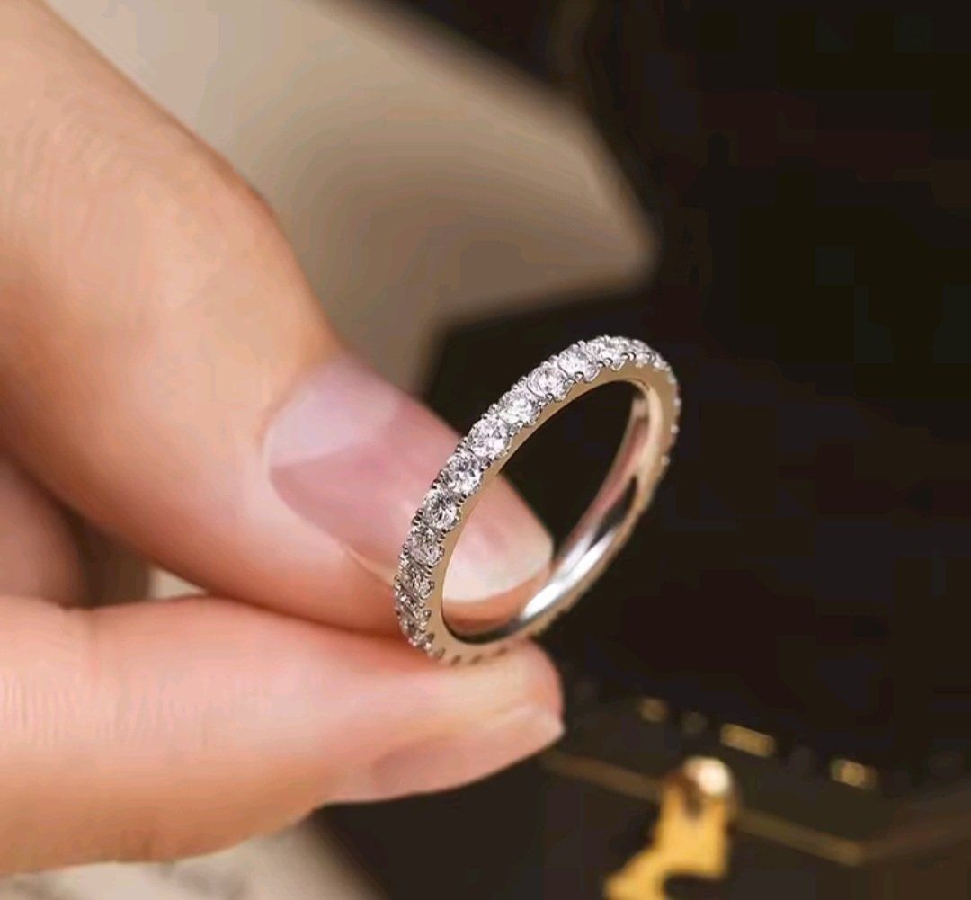 Anelli: Bague argent avec diamants de moissanite certifiés GRA – Nuovo e nell'imballaggio originale da Reconvilier venduto da Tsma67 2