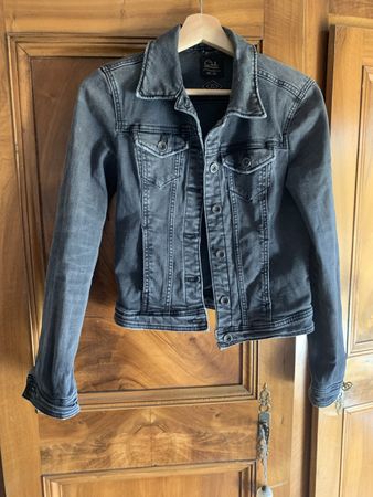 Veste en jeans grise - Taille 34/XS