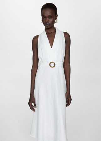 Mango Leinenkleid