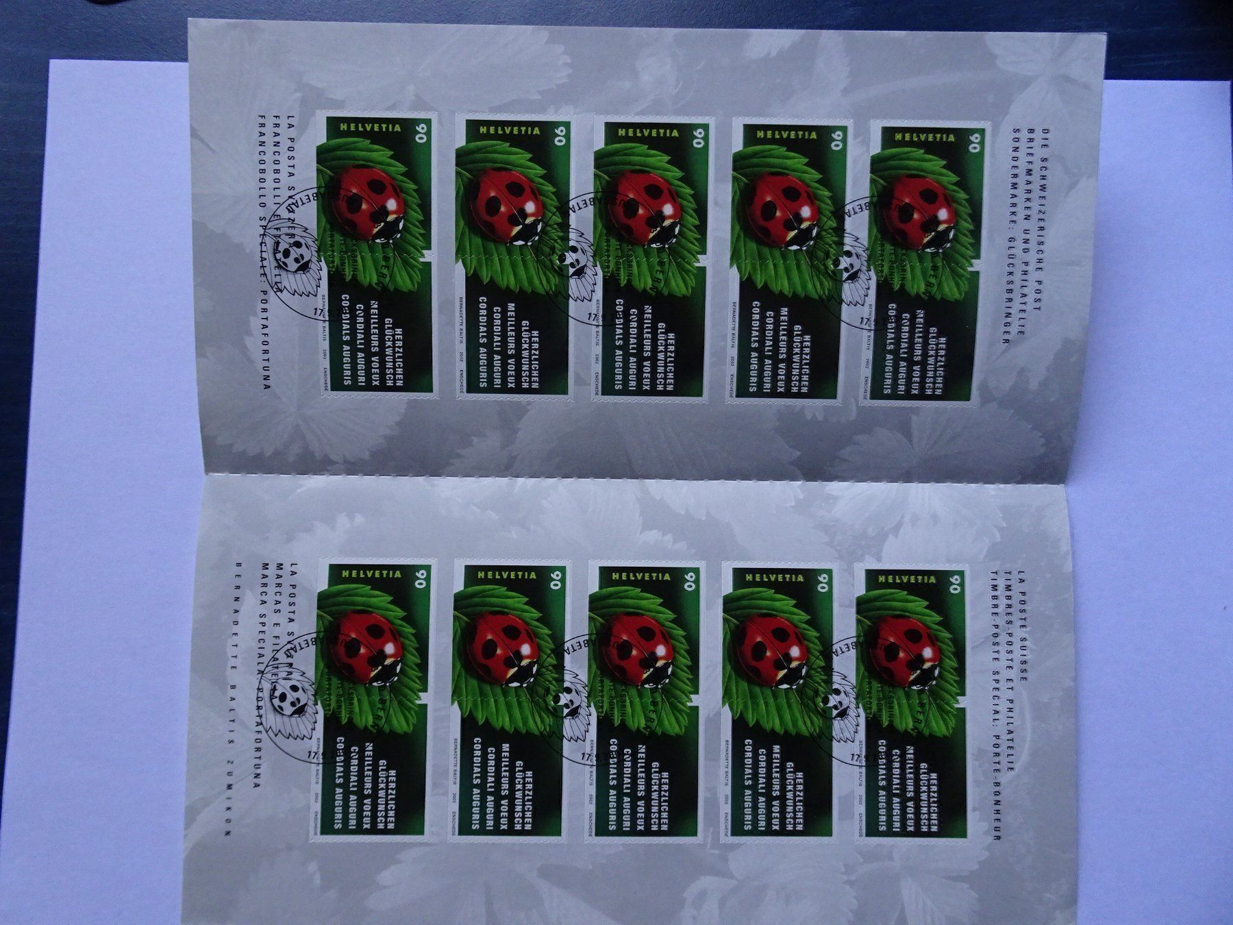 Alle Briefmarken: 2002**und* – Neu (gemäss Beschreibung) aus Aadorf von Chnorli-Furz 2