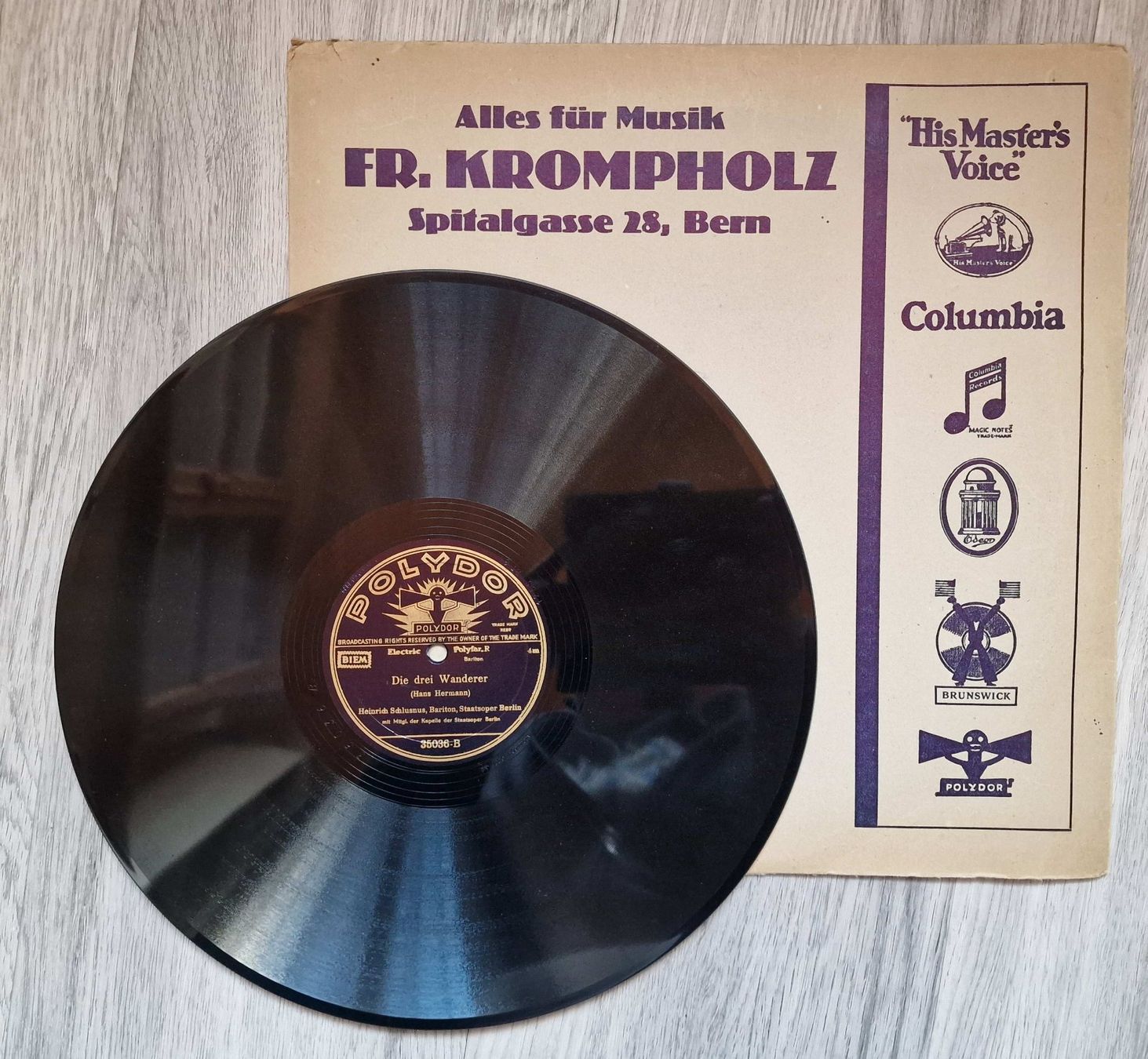 Dischi in vinile: 5 Schellackplatten  -  Bach, Schubert, Lehar etc. – Usato da Röthenbach i. E. venduto da Heureka5