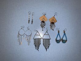 6 paires de boucles d'oreilles 🌞✨bohèmes à franges 