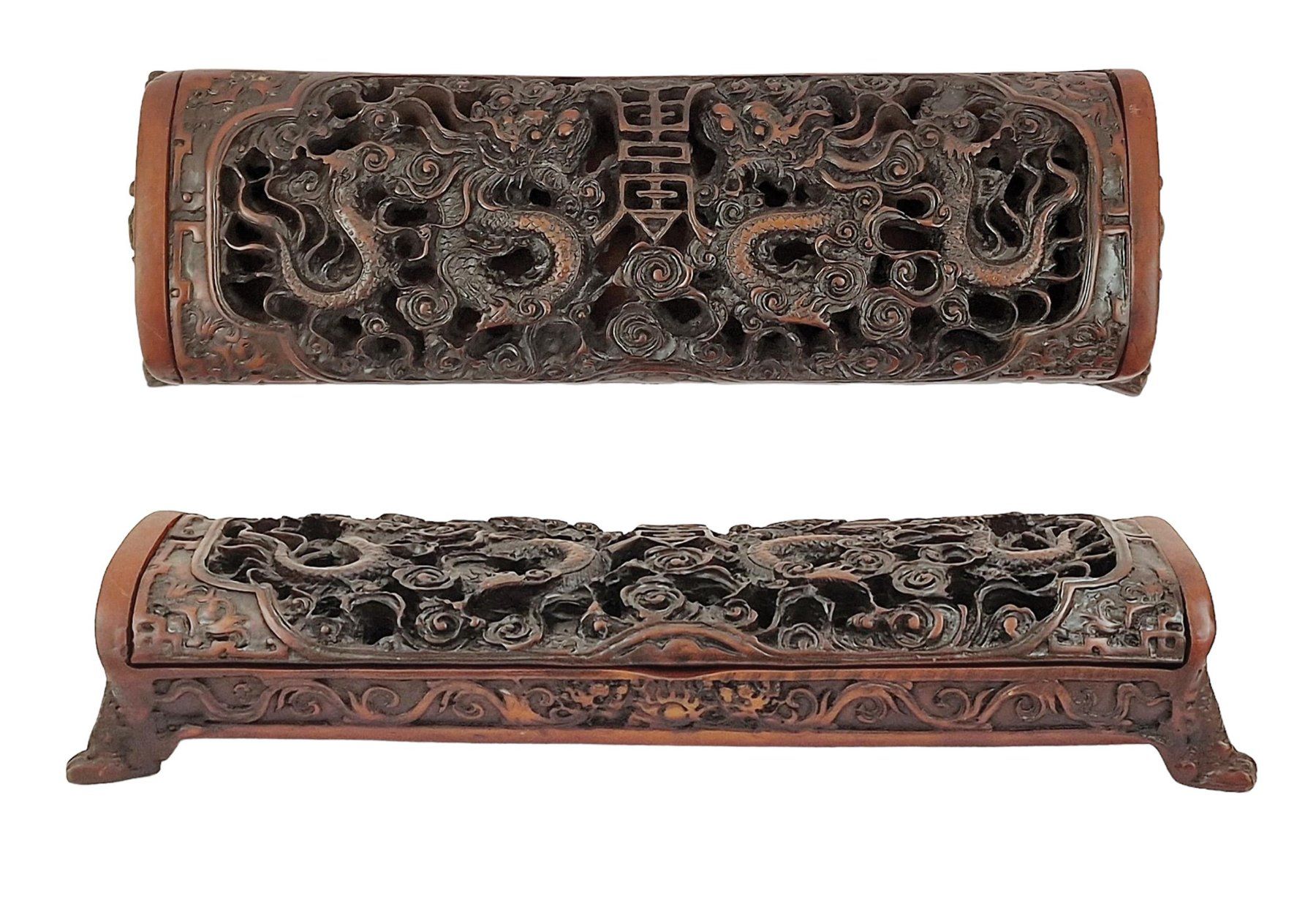 Barattoli: Beautiful Dragon decorated Incense ancient Box, China – Usato da Morges venduto da 4WLS