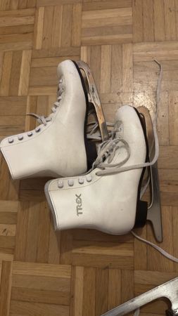  Schlittschuhe von Trex, weiss, Grösse 35 