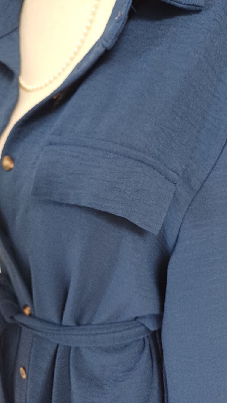 Kleider: Kleid dunkelblau Grösse M mit Gürtel – Gebraucht aus Arlesheim von savina01 5