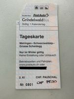 Tageskarte Meiringen-Schwarzwaldalp-Grosse Scheidegg