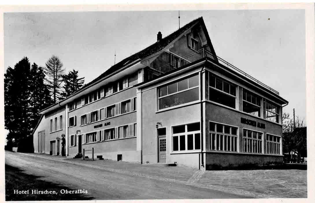 Cartoline postali: Oberalbis Hotel Hirschen 1936 – Usato da Sulz AG venduto da Oberdanne8