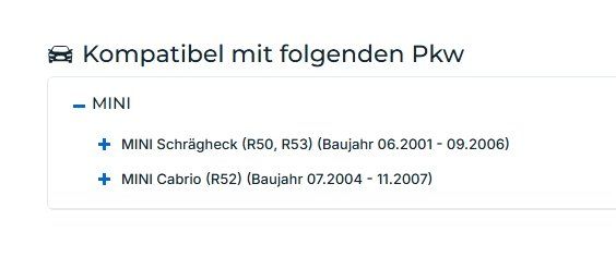 Mini Tutti pezzi di ricambio auto: SIDEM 821656 Lagerung, Lenker – Nuovo e nell'imballaggio originale da Müllheim Dorf venduto da Linus18 5