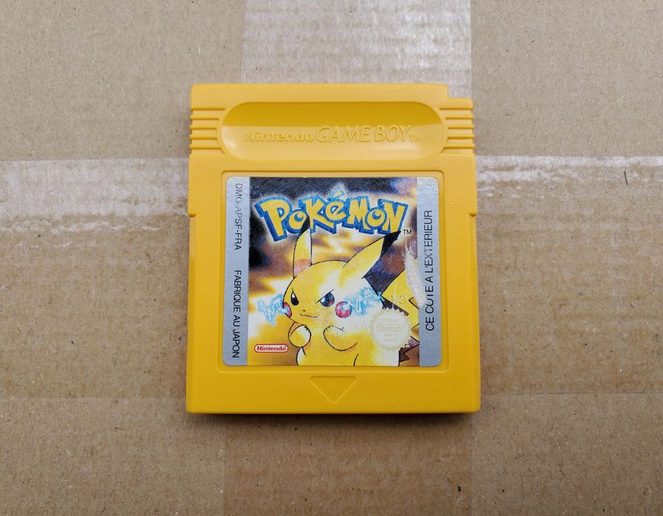 Pokémon Version Jaune – Game Boy, Version Française, Authentique, Sauvegarde OK