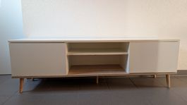 Mobile TV bianco legno piano porta TV usato