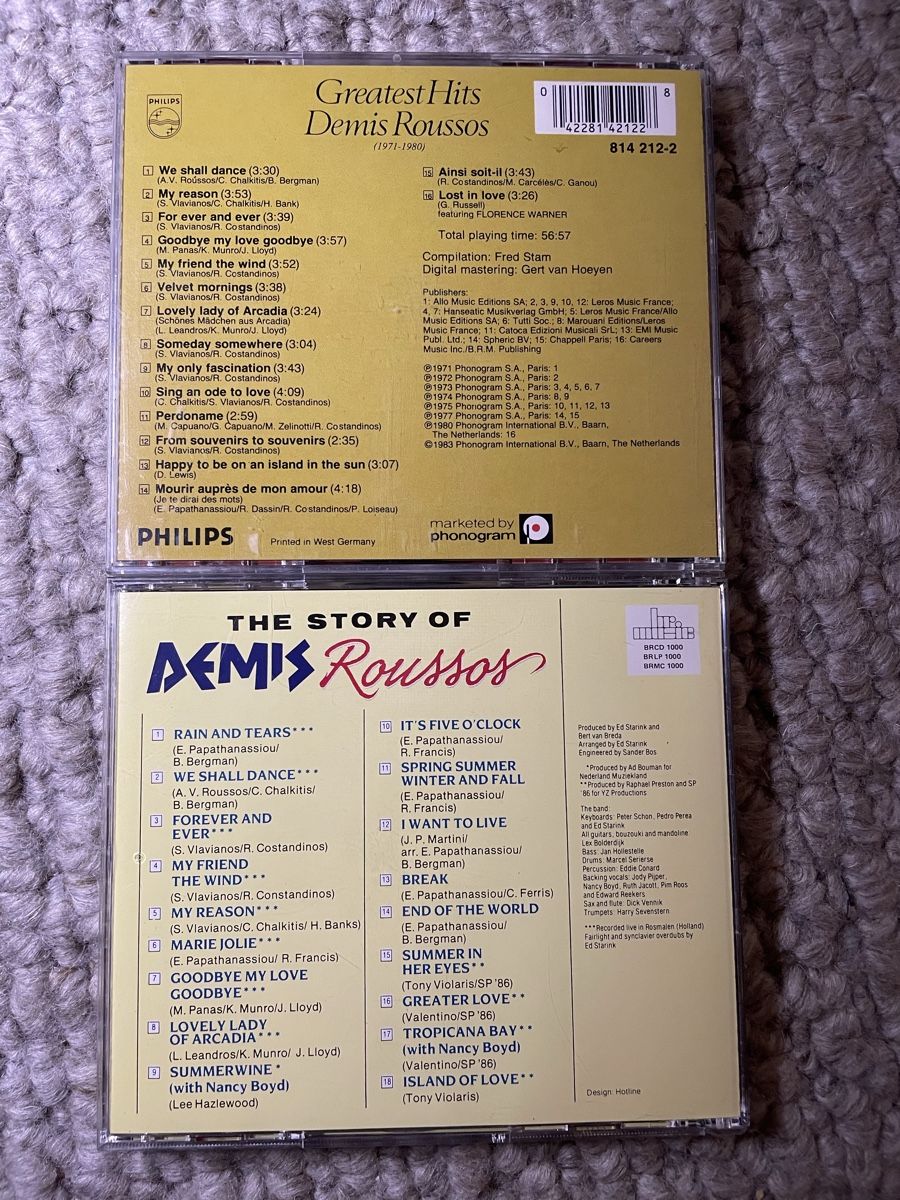 CD: 2x Demis Roussos – Usato da Reinach AG venduto da trigger7811 2