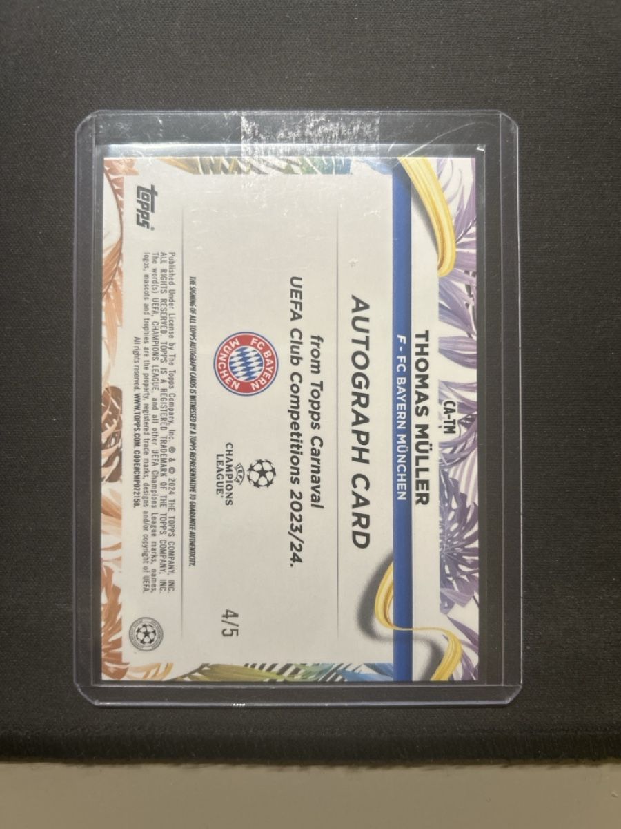 Topps Sammelbilder & Trading cards: Topps carnaval Thomas Müller /5 Auto 2024  – Neu (gemäss Beschreibung) aus Greppen von hcv_cc2r 1