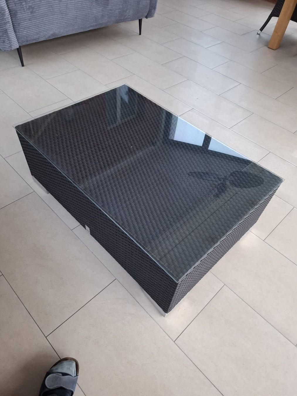 Divani: MBM "Bellini Mocca" Rattan Lounge inklusive Tischchen – Usato da Niederbipp venduto da Wcobra 5