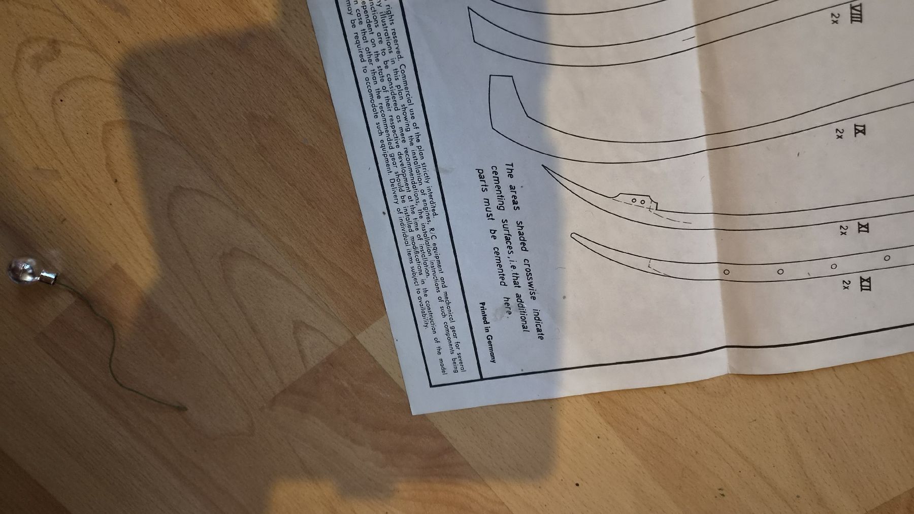 Graupner Documenti: Bauplan Graupner Oseberg-Schiff Nr. 2099 Bogen 2 – Usato da Kölliken venduto da MissesBossTop1 4