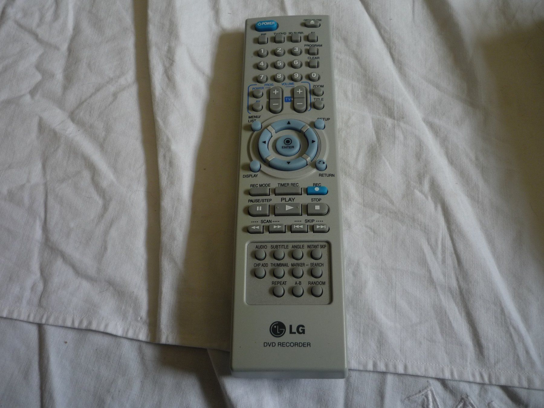 Pioneer Fernbedienungen: LG DVD Player System Fernbedienung - Recorder – Gebraucht aus Beringen von Flatretriever