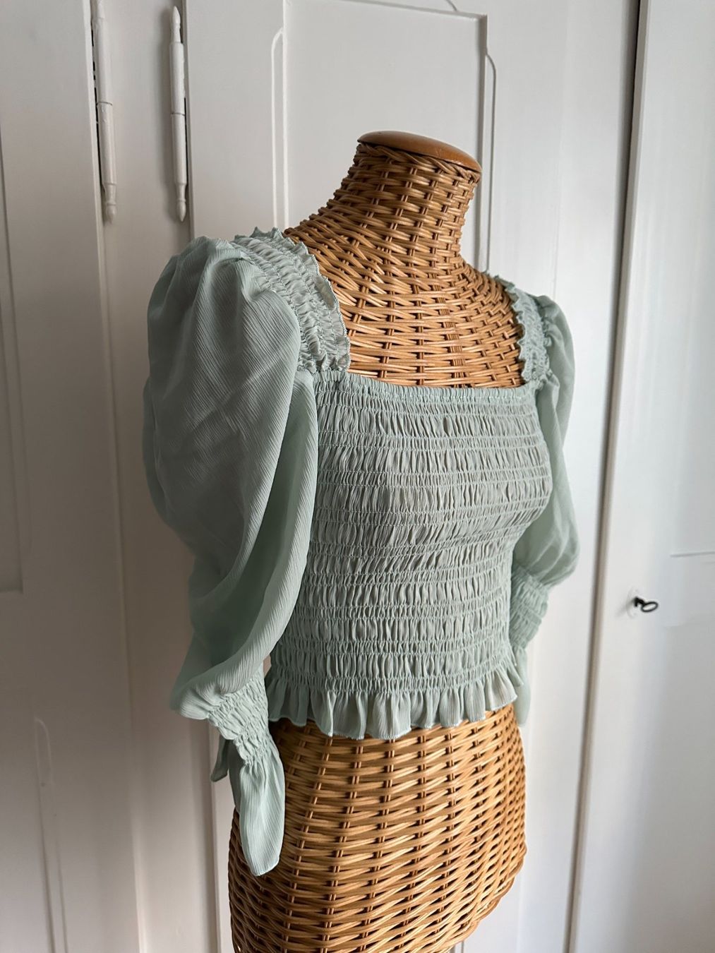 Shein Top: Chiffon Oberteil mintfarben pastell S – Usato da Zürich venduto da Diazaio 1