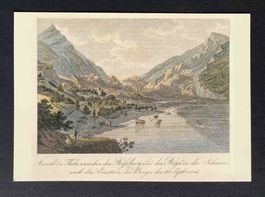 Bergsturz von Goldau Karte in AK grösse