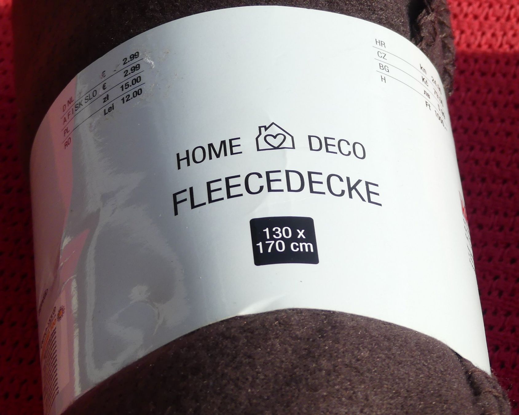 Coperte: Fleece Decken 2Stk. 130x170 cm – Nuovo e nell'imballaggio originale da Lyssach venduto da YYZ10 1