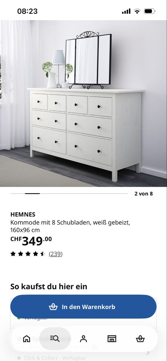 Ikea Cassettiere: Ikea Hemnes Kommode – Usato da Aarau venduto da KaemmlerR