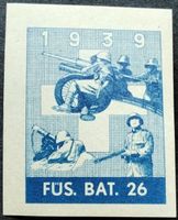 Soldatenmarke 2.WK, Füs Bat 26, ultramarin, ges Wi Inf 241-2