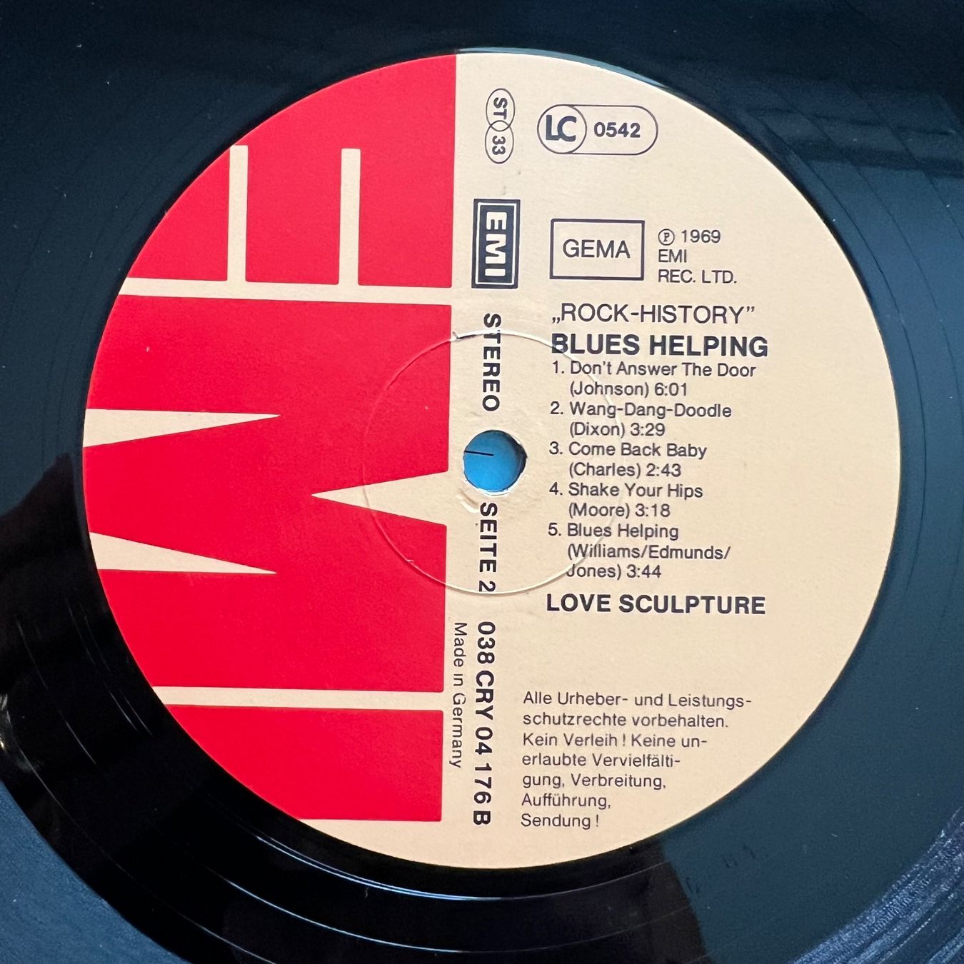 Vinyles: Love Sculpture - Blues Helping / D-Press. RE – D'occasion à Gais par soundcave57 3