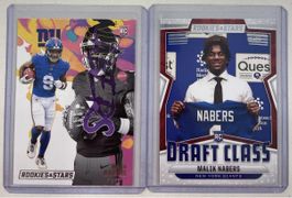 NFL MALIK NABERS RC 2 CARDS LOT FROM ROOKIES AND STARS 🏈