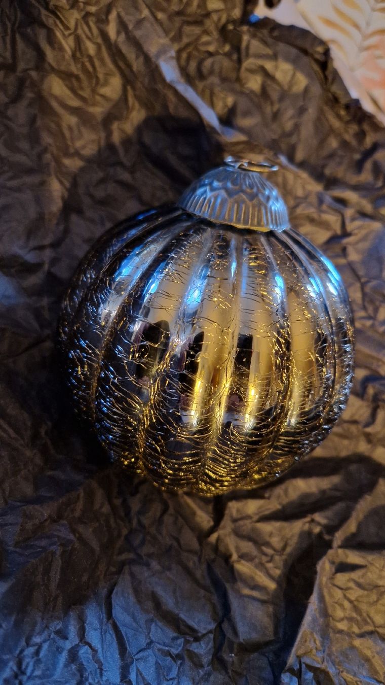 Globus Tutte le decorazioni: 4er Set Weihnachtskugeln, silber und gold, Vintage Glas – Usato da Oberengstringen venduto da Sheera7 3