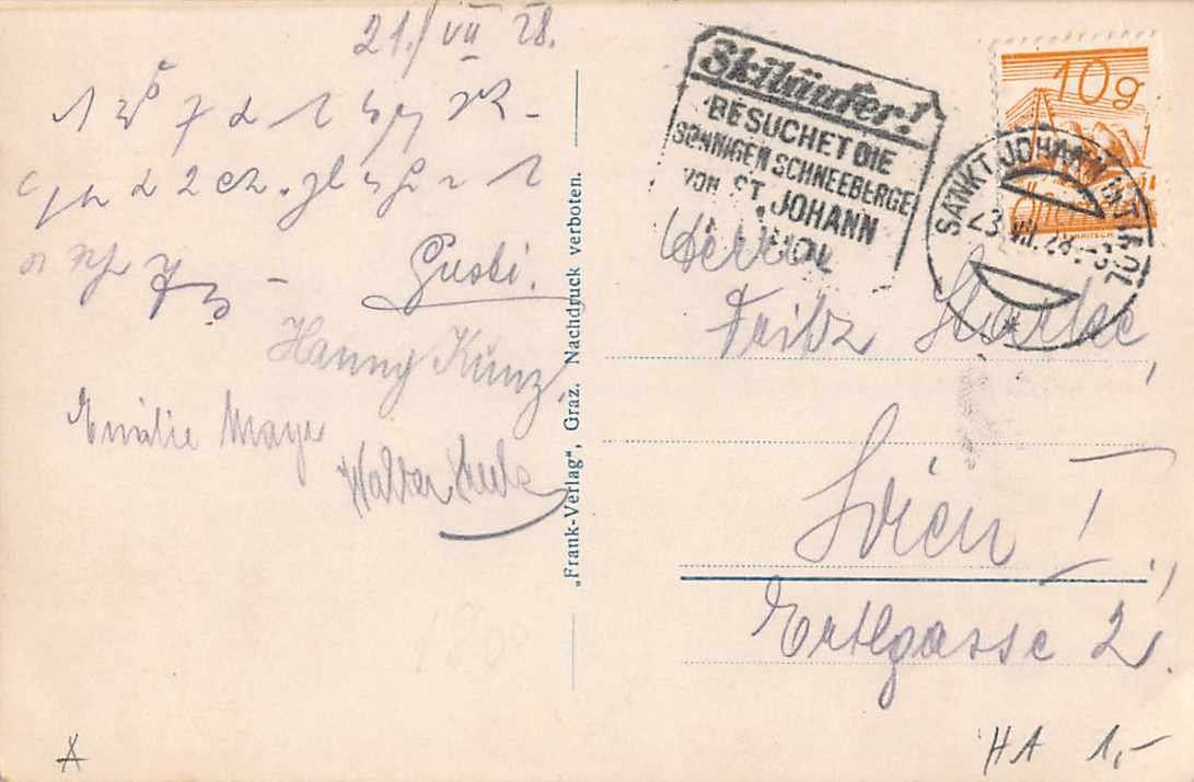 Cartoline postali: 3 besondere Ansichtskarten TIROL, u.a. ALPBACH – Usato da Lufingen venduto da TopAnsichtskarten 3