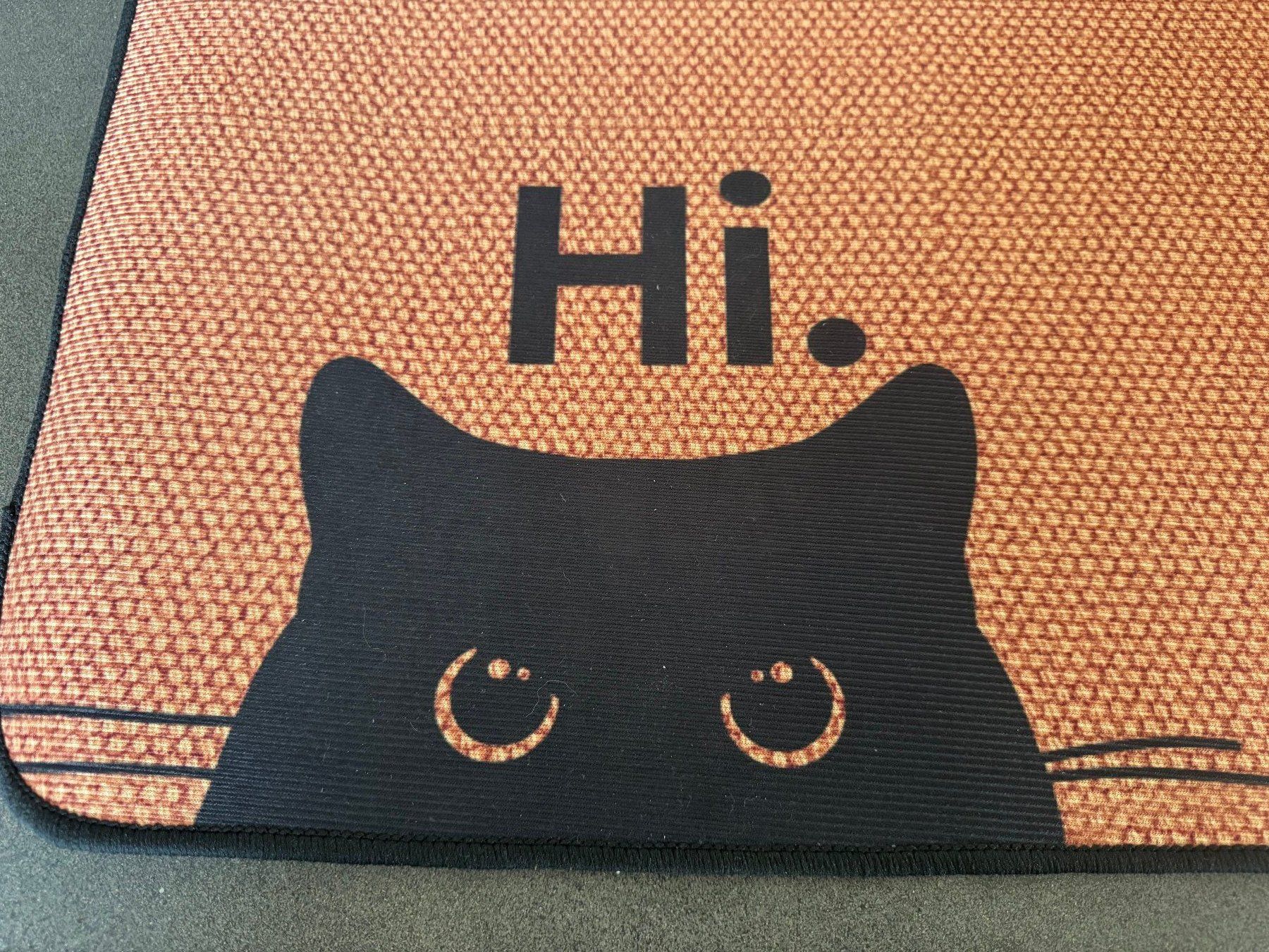 Teppiche: Fussmatte Teppich rotbraun "Bye-Hi" schwarze Katzen – Gebraucht aus Fribourg von tschjoly 1