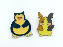 2 Pokemon Pins Relaxo