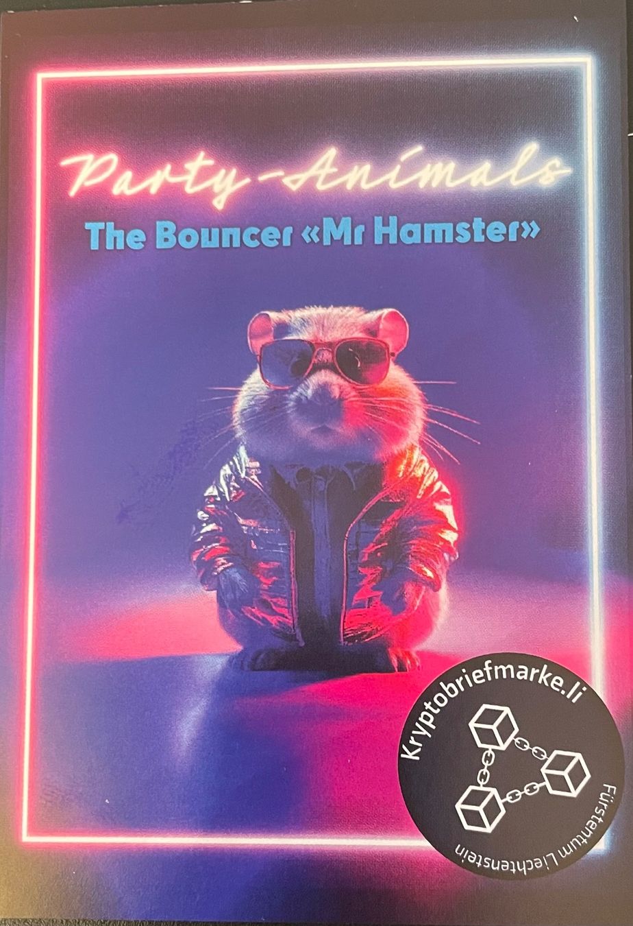 Tutti i francobolli: Kryptobriefmarke - "Mr Hamster", türkis Schallplatte – Nuovo e nell'imballaggio originale da Bern venduto da schm1969
