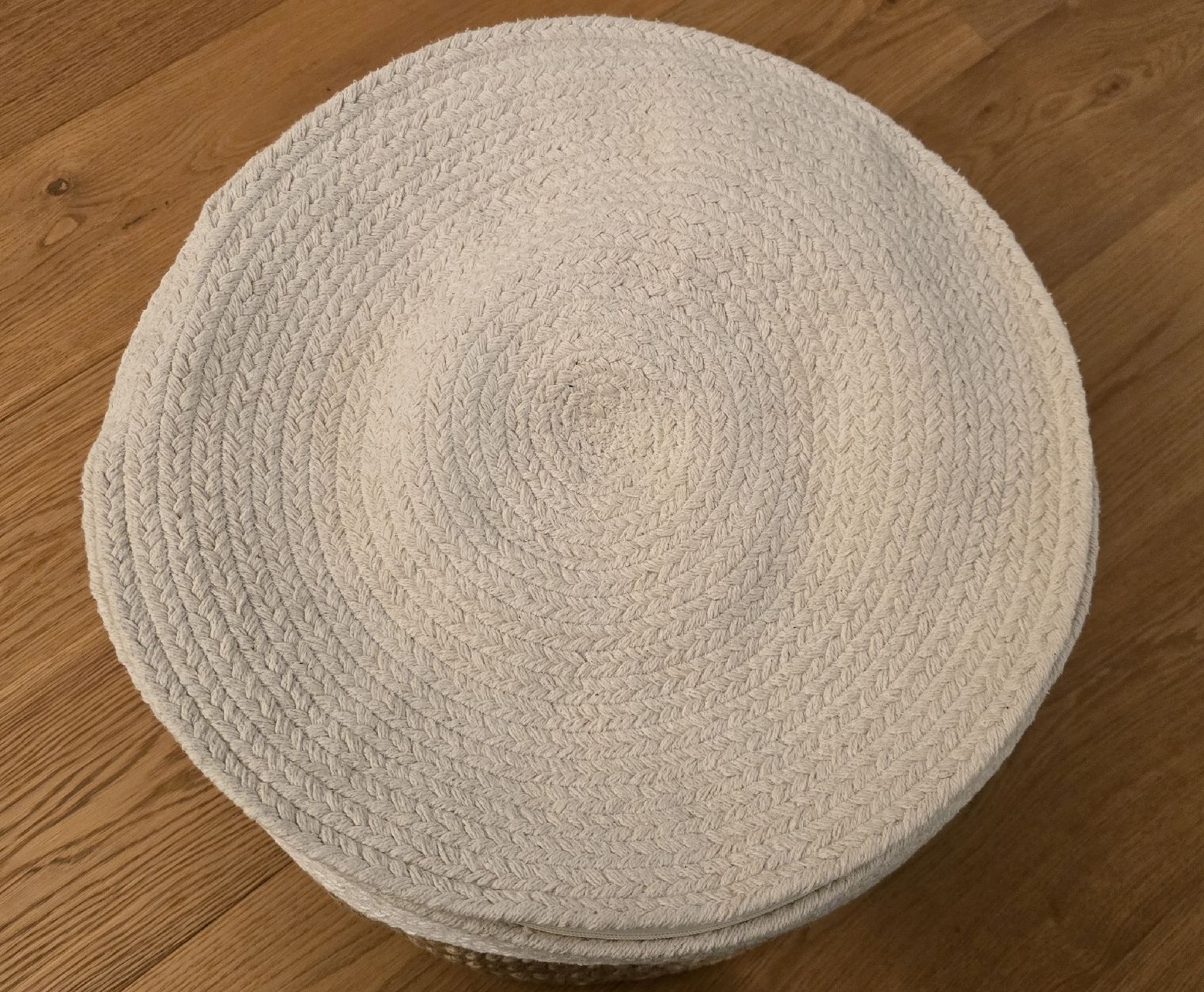 Sgabelli: Pouf Jute weiss-beige Boho-Style – Usato da Rüschlikon venduto da nicos8033 5
