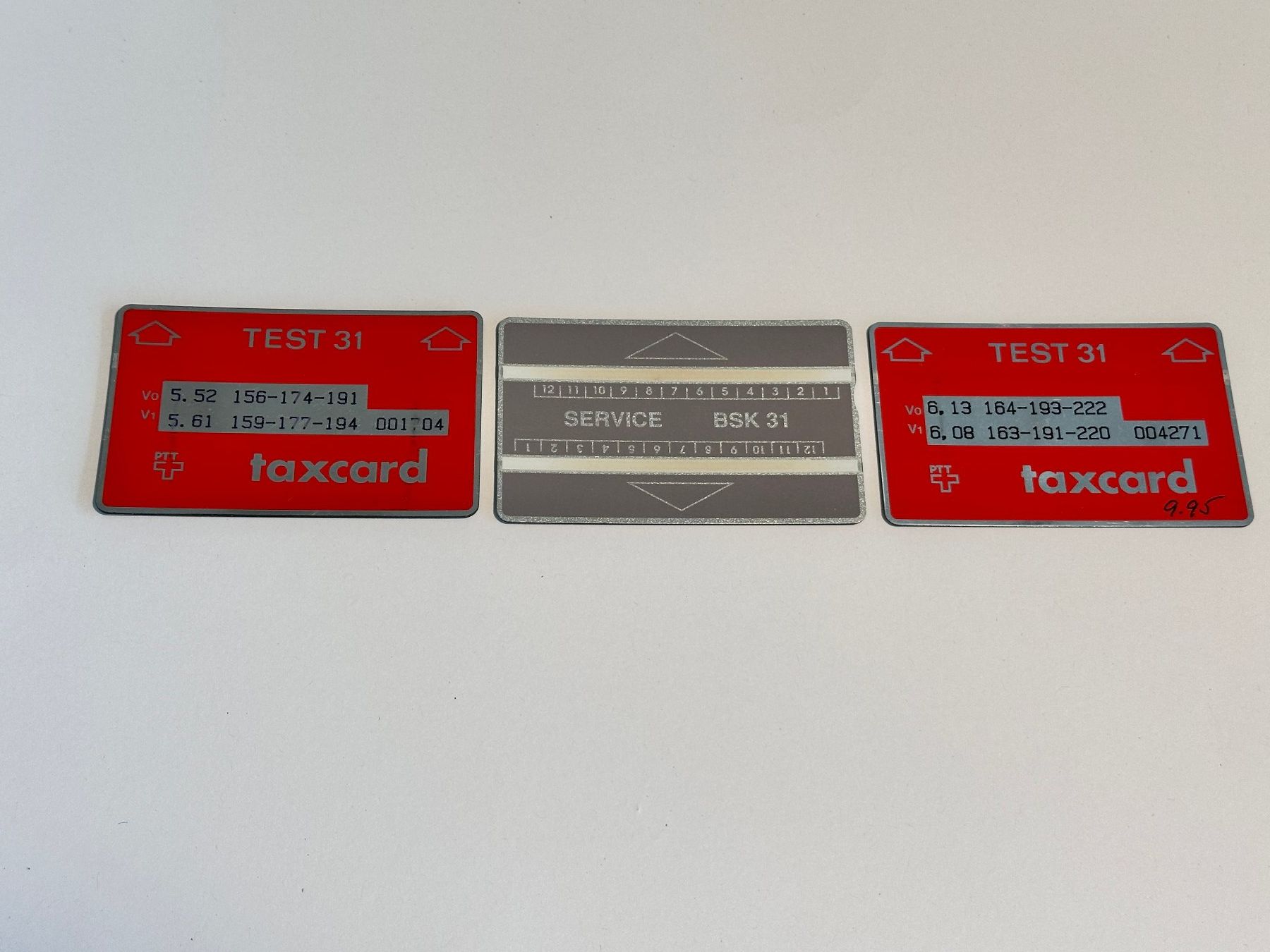 Swisscom Schede telefoniche: PTT Test taxcard , 3 verschiedene – Usato da Oberohringen venduto da nichtmehrneu