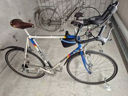 XL Raleigh Rennrad mit Triathlonaufsatz und Ledersattel