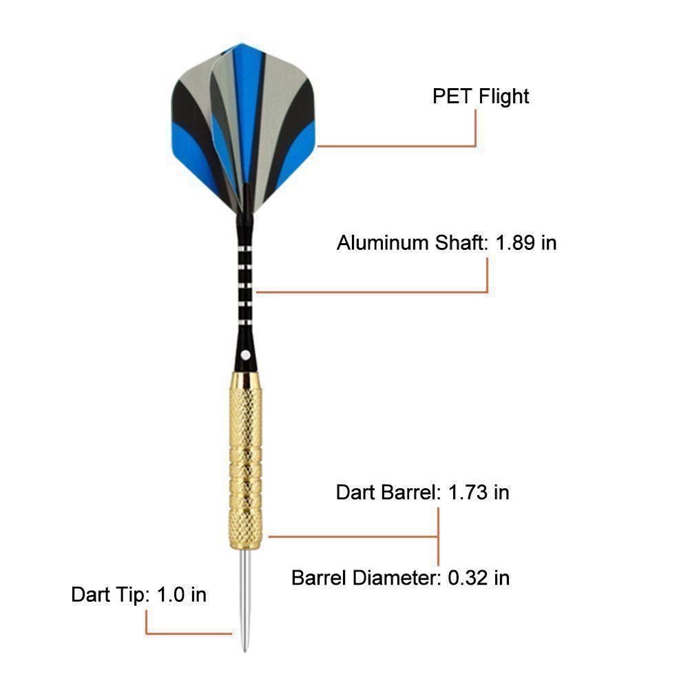 Freccette: 15 Stück Steel Dartpfeile Set Softdarts – Nuovo (secondo la descrizione) da Thun venduto da thunshop 1