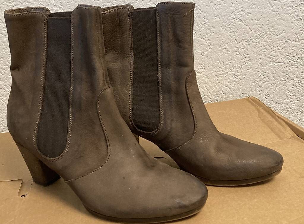 Scarpe da donna: MAX Leder Stiefeletten braun Gr. 38 – Usato da Neuenhof venduto da fiore011