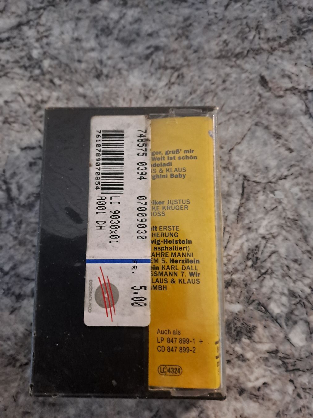 Kompaktkassetten: MC  VARIOUS  "Voll daneben" Neue Deutsche Welle POLYSTAR – Neu und originalverpackt aus Uetendorf von Essiggurken 1