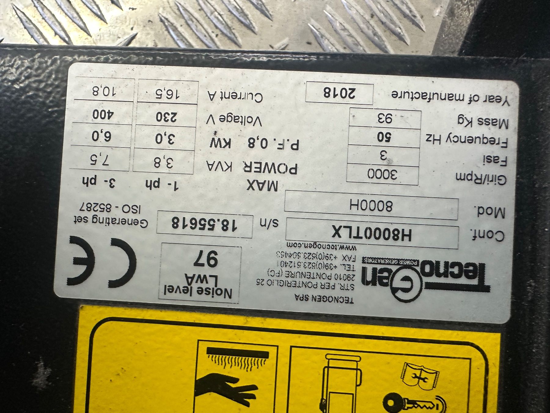 Générateurs de courant: Stromerzeuger TechnoGen H8000TLX – D'occasion à Freienwil par pbe_td88 4