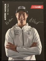Signierte Autogrammkarte Andri Moser Ski Alpin