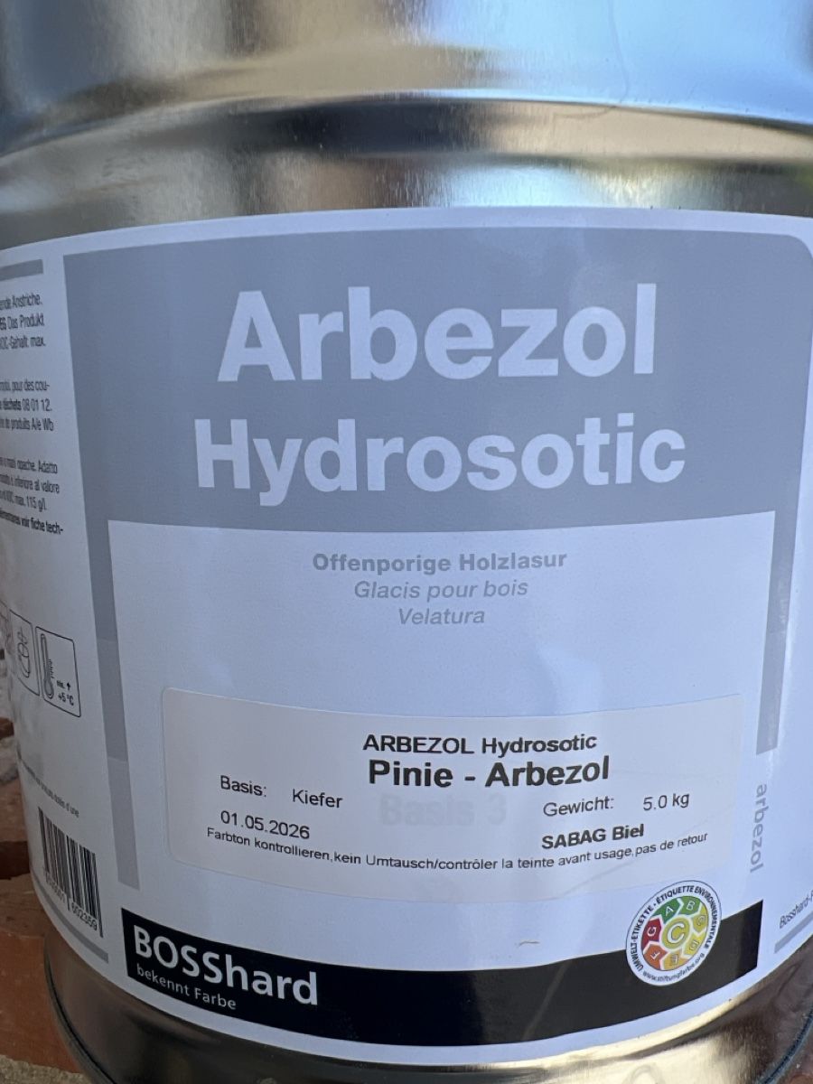 Colori: Holzlasur Bosshard Arbezol – Usato da Biel/Bienne venduto da Tausendassa
