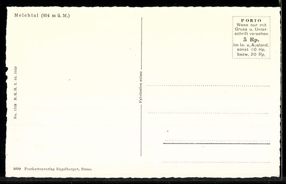 Cartoline postali: AK Melchtal, Ort mit Kirche und Bergpanorama – Usato da Berlin venduto da bartko-reher 1