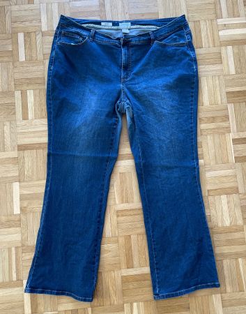 Jeans blau, Bootcut, Grösse 22 (=52/54)