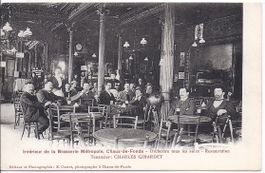 CHAUX - de - fonds, intérieur de la brasserie Métropole