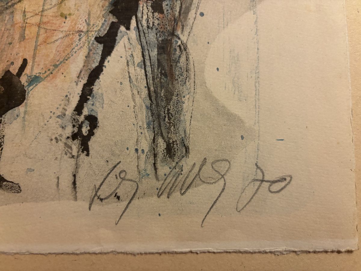 Arts picturaux & lithographies: Fritz Hug Löwe Farblithografie - Probe – D'occasion à Arth par tir_y6zz 1