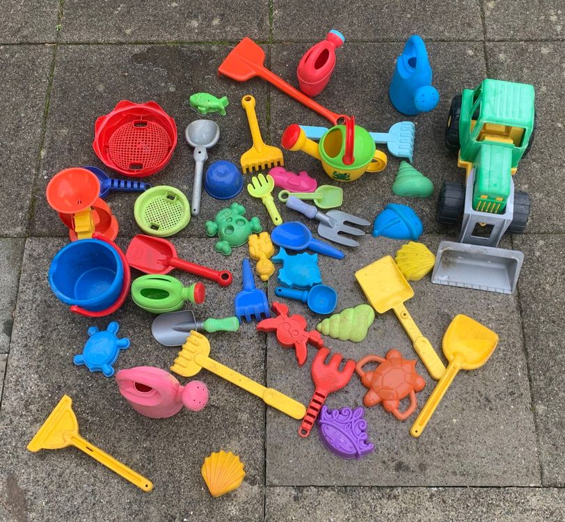 Jouets Bac à Sable 27 Pièces TOYANDONA Lot De 8 Outils Miniatures, Bac à Sable, Râteau, Bac à Sable Set De Plage Enfant