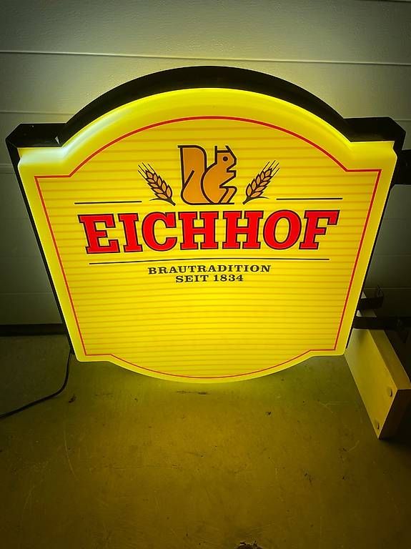 Lampade: Eichhof Bier Leuchtreklame – Usato da Ettingen venduto da Donald4107